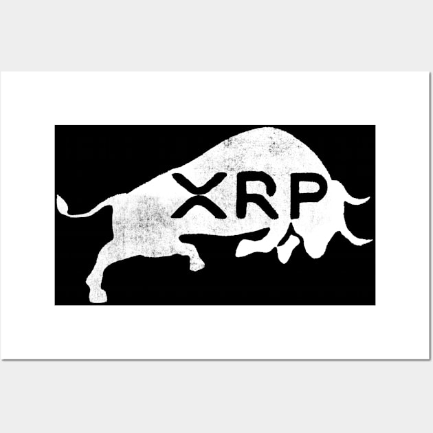 Ripple XRP Bullish Vintage Wall Art by CryptoHunter